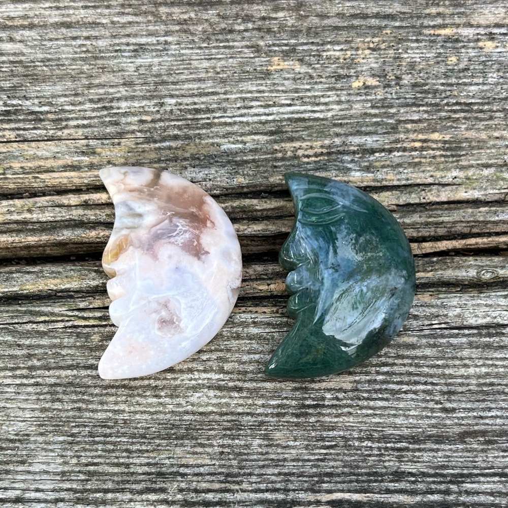 2 Moon Carvings